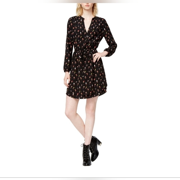 EUC Maison Jules Women's Heart Print Surplice Dress in Small - Picture 1 of 6